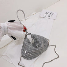 Load image into Gallery viewer, Rhinestone One-shoulder Messenger Dumpling Bag