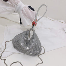 Load image into Gallery viewer, Rhinestone One-shoulder Messenger Dumpling Bag