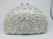 Load image into Gallery viewer, Peacock Dinner Bag Rhinestone Clutch Lady