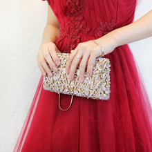 Load image into Gallery viewer, Cutout Rhinestone Girl Diamond Evening Bag