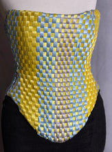 Load image into Gallery viewer, Handwoven Satin Ribbon Corset | Pastel Sculptural Bustier