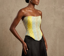 Load image into Gallery viewer, Handwoven Satin Ribbon Corset | Pastel Sculptural Bustier