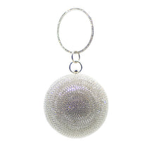 Load image into Gallery viewer, Mini Rhinestone Covered Ball Design Dinner Bag