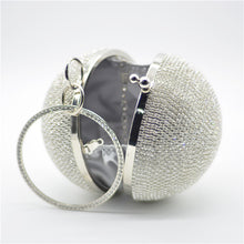 Load image into Gallery viewer, Mini Rhinestone Covered Ball Design Dinner Bag