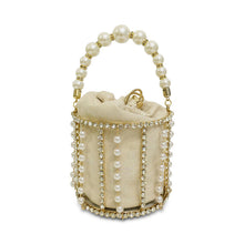 Load image into Gallery viewer, Pearl Rhinestone Bucket Bag Handbag Dress Bag Chain
