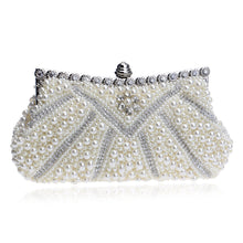 Load image into Gallery viewer, Pearl Evening Clutch Bag