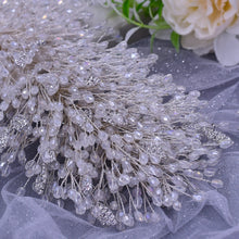 Load image into Gallery viewer, Exaggerated Headdress Bridal Headband Crystal Rhinestone Multi-level Handmade