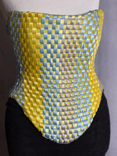 Load image into Gallery viewer, Handwoven Satin Ribbon Corset | Pastel Sculptural Bustier