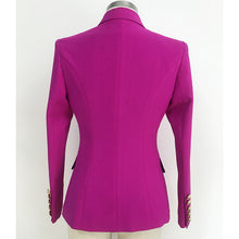 Load image into Gallery viewer, Barbie Pink, Double-Breasted Women&#39;s Jacket with Lion Head Buttons