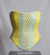 Load image into Gallery viewer, Handwoven Satin Ribbon Corset | Pastel Sculptural Bustier