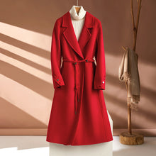 Load image into Gallery viewer, Autumn And Winter New Long Suit Collar Cashmere Coat For Women