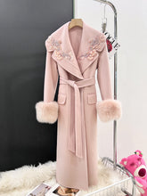 Load image into Gallery viewer, Autumn And Winter Cashmere Wool Reversible Woolen Coat Women&#39;s Long
