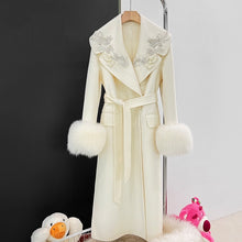Load image into Gallery viewer, Autumn And Winter Cashmere Wool Reversible Woolen Coat Women&#39;s Long