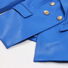 Load image into Gallery viewer, Women&#39;s Leather Suit Leather Jacket Coat