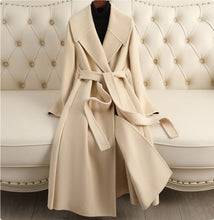 Load image into Gallery viewer, Women&#39;s Reversible Cashmere Coat Women&#39;s Mid-length
