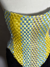 Load image into Gallery viewer, Handwoven Satin Ribbon Corset | Pastel Sculptural Bustier
