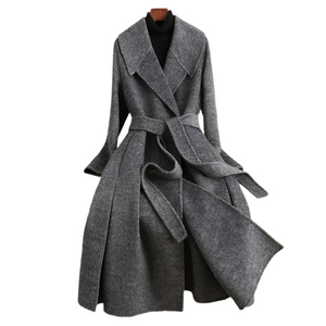 Women's Reversible Cashmere Coat Women's Mid-length