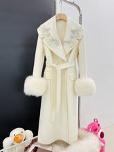 Load image into Gallery viewer, Autumn And Winter Cashmere Wool Reversible Woolen Coat Women&#39;s Long