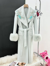 Load image into Gallery viewer, Autumn And Winter Cashmere Wool Reversible Woolen Coat Women&#39;s Long