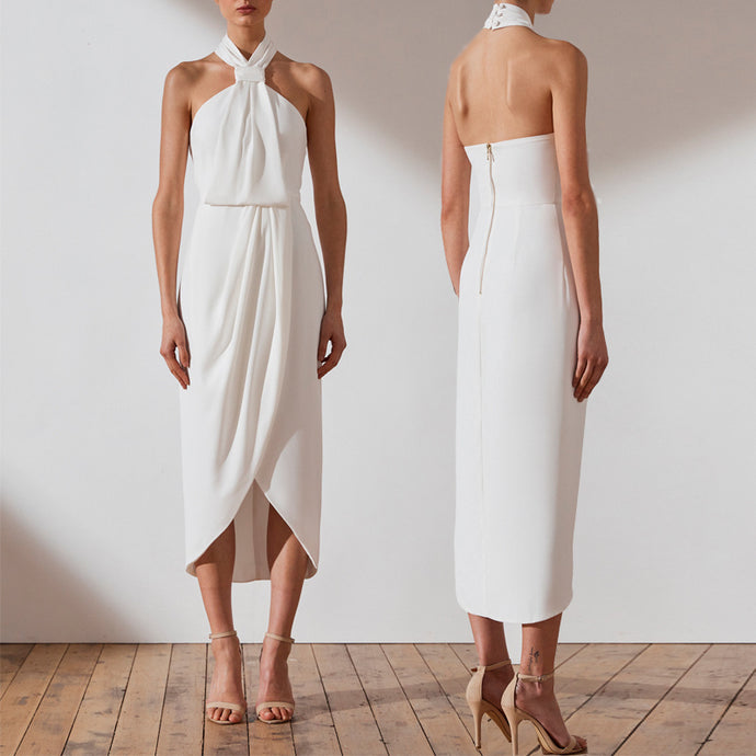 Slim Fitting Long Off Shoulder Dress