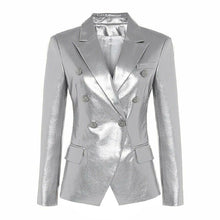 Load image into Gallery viewer, Women&#39;s Leather Suit Leather Jacket Coat