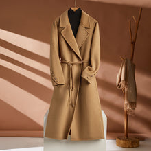 Load image into Gallery viewer, Autumn And Winter New Long Suit Collar Cashmere Coat For Women