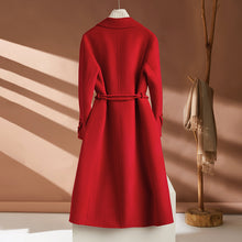 Load image into Gallery viewer, Autumn And Winter New Long Suit Collar Cashmere Coat For Women