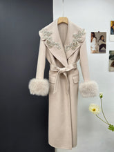 Load image into Gallery viewer, Autumn And Winter Cashmere Wool Reversible Woolen Coat Women&#39;s Long