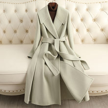 Load image into Gallery viewer, Women&#39;s Reversible Cashmere Coat Women&#39;s Mid-length