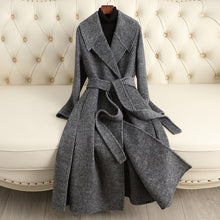 Load image into Gallery viewer, Women&#39;s Reversible Cashmere Coat Women&#39;s Mid-length